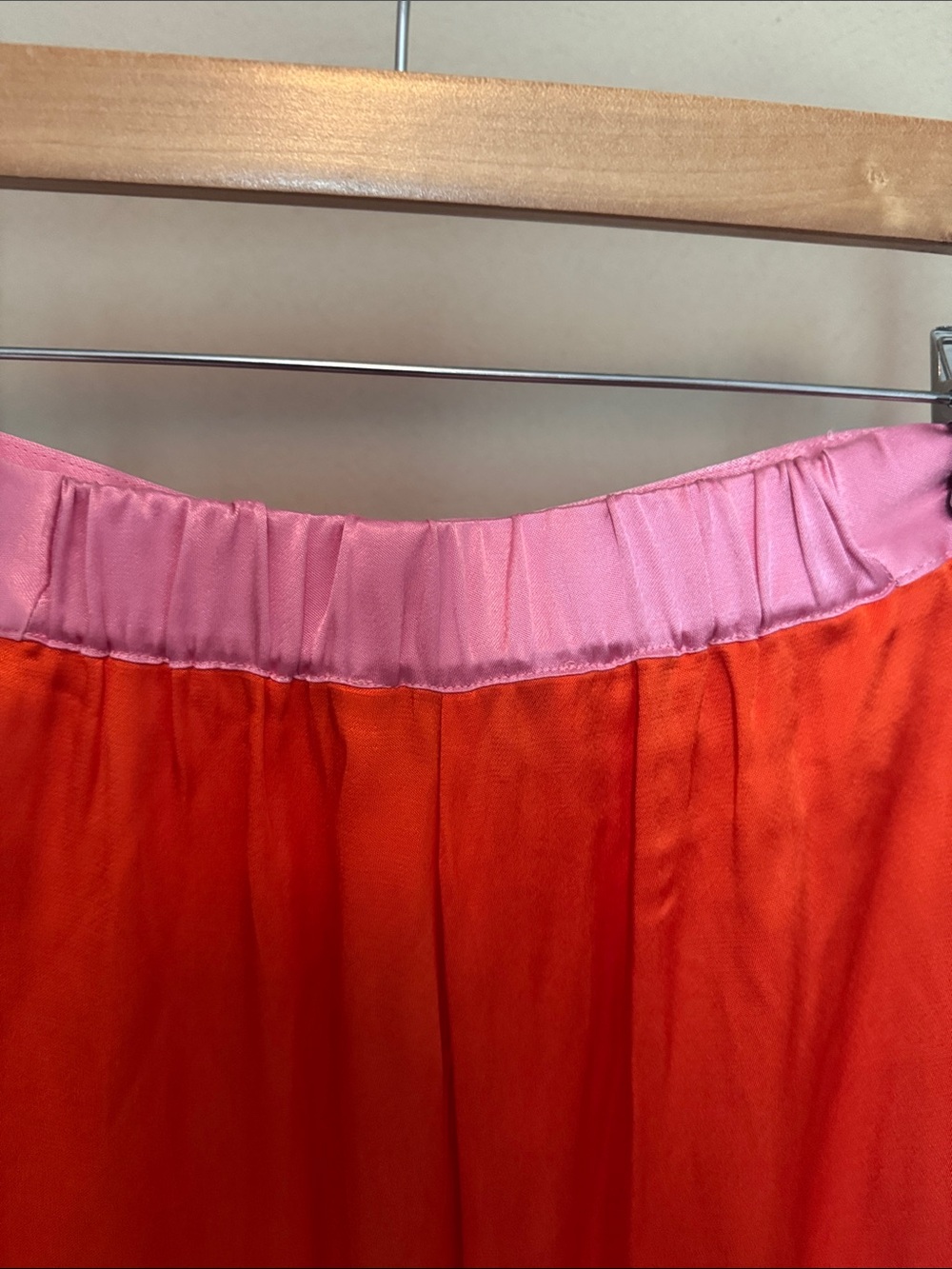 Anthropologie The Corey Lynn Carter Sam pants orange & pink worn to 1 event - Picture 5 of 9